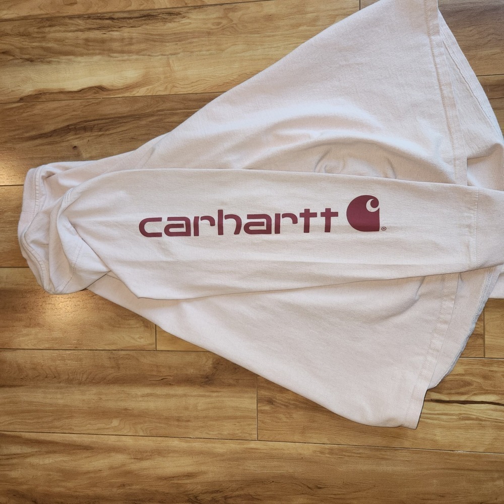 1X Pink CARHARTT Top Plus Feminine Spellout T Tee Shirt Sleeve Casual X‎ 16 18